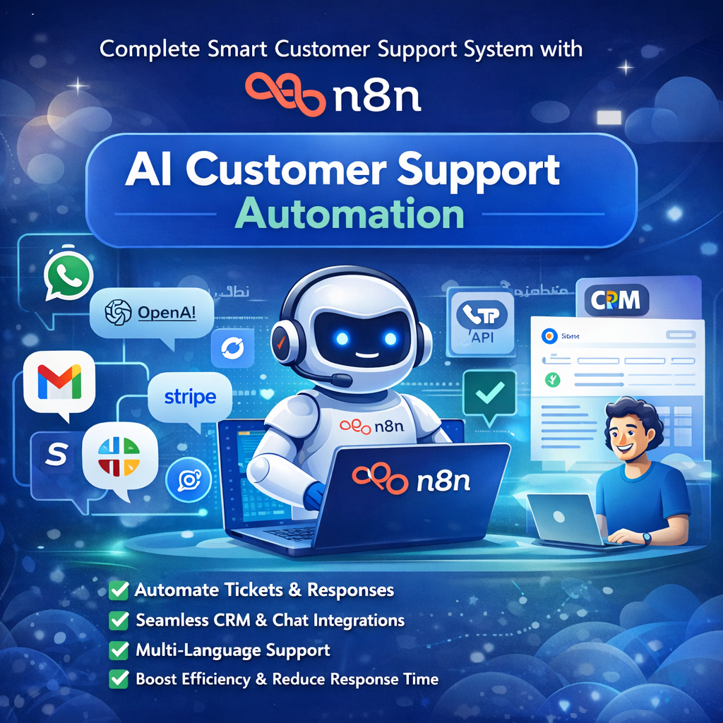 ai-customer-support-automation نظام دعم عملاء ذكي متكامل - الصورة 1